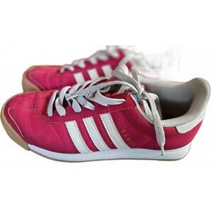 Adidas Samoa Dark Pink and White Women's Street Style Sneakers‎ Size 5.5